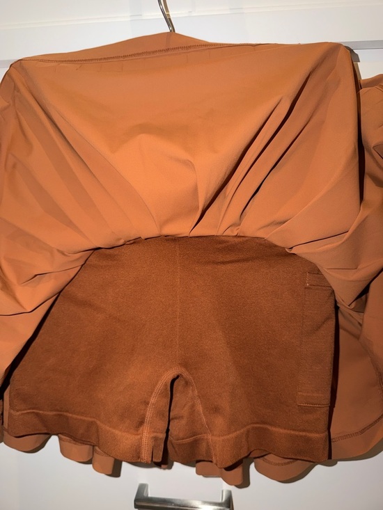 Wilson Midtown Tennis Skirt Bronze Burnt Orange XS - Picture 15 of 16